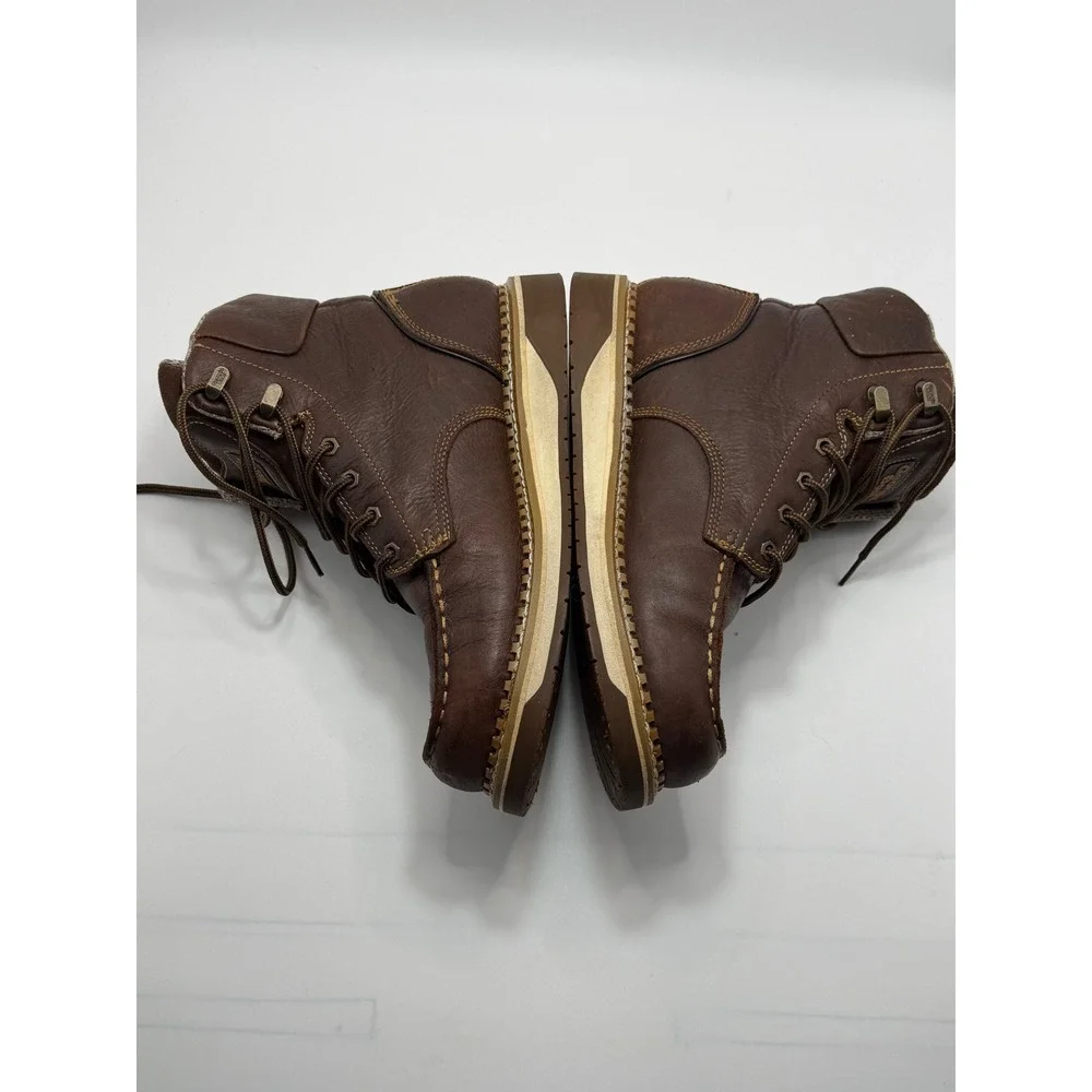 Georgia Boot Mens 6in Waterproof Work Boots Brown Leather EH GB00429 10.5M